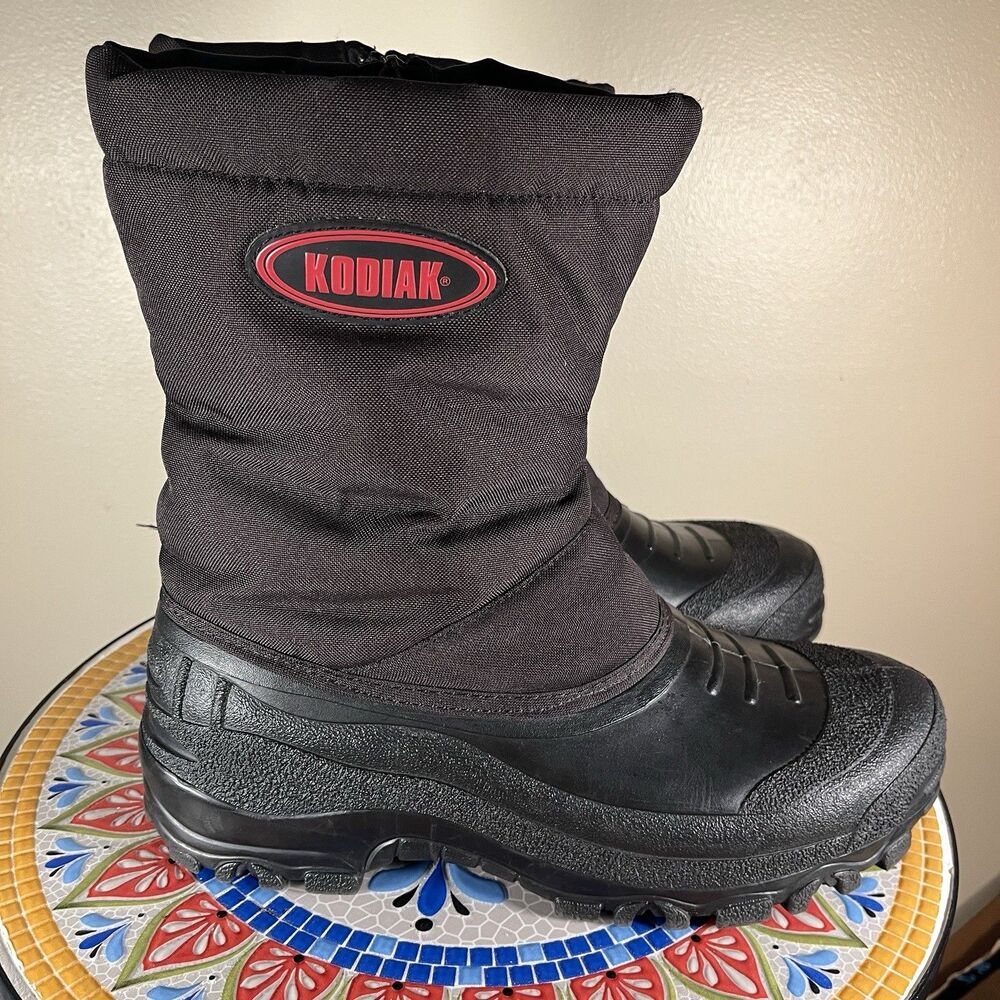 Kodiak Men’s Sz 11 Black Winter Snow Boots Thinsulate Insulated Made in Canada